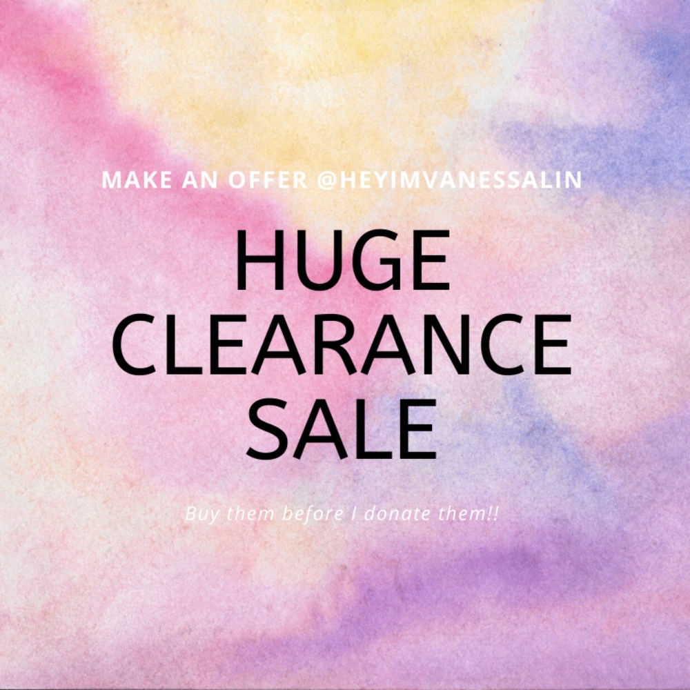 CLOSET CLEARANCE!!!